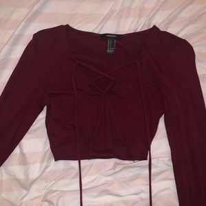 LACE UP F21 LONG SLEEVE
